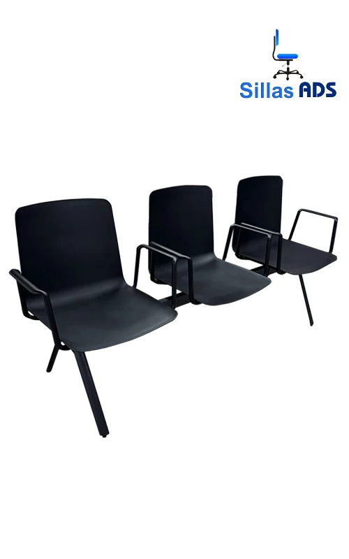 Banca de Espera Vulcano Plastic 3 Plazas, foto 1